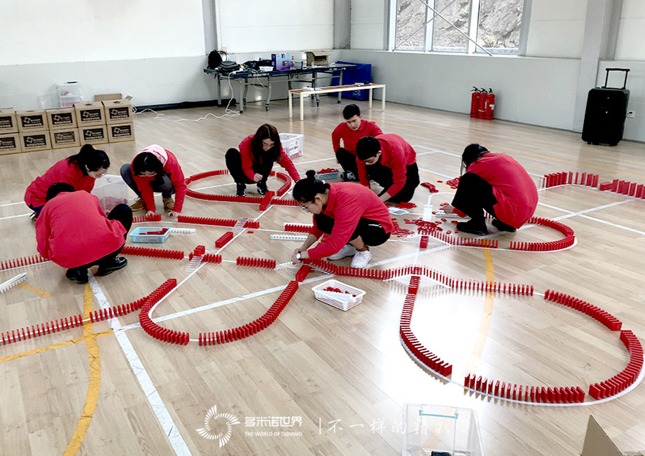 聯(lián)通北京網(wǎng)絡(luò)運營中心新員——創(chuàng)意多米諾骨牌挑戰(zhàn)賽