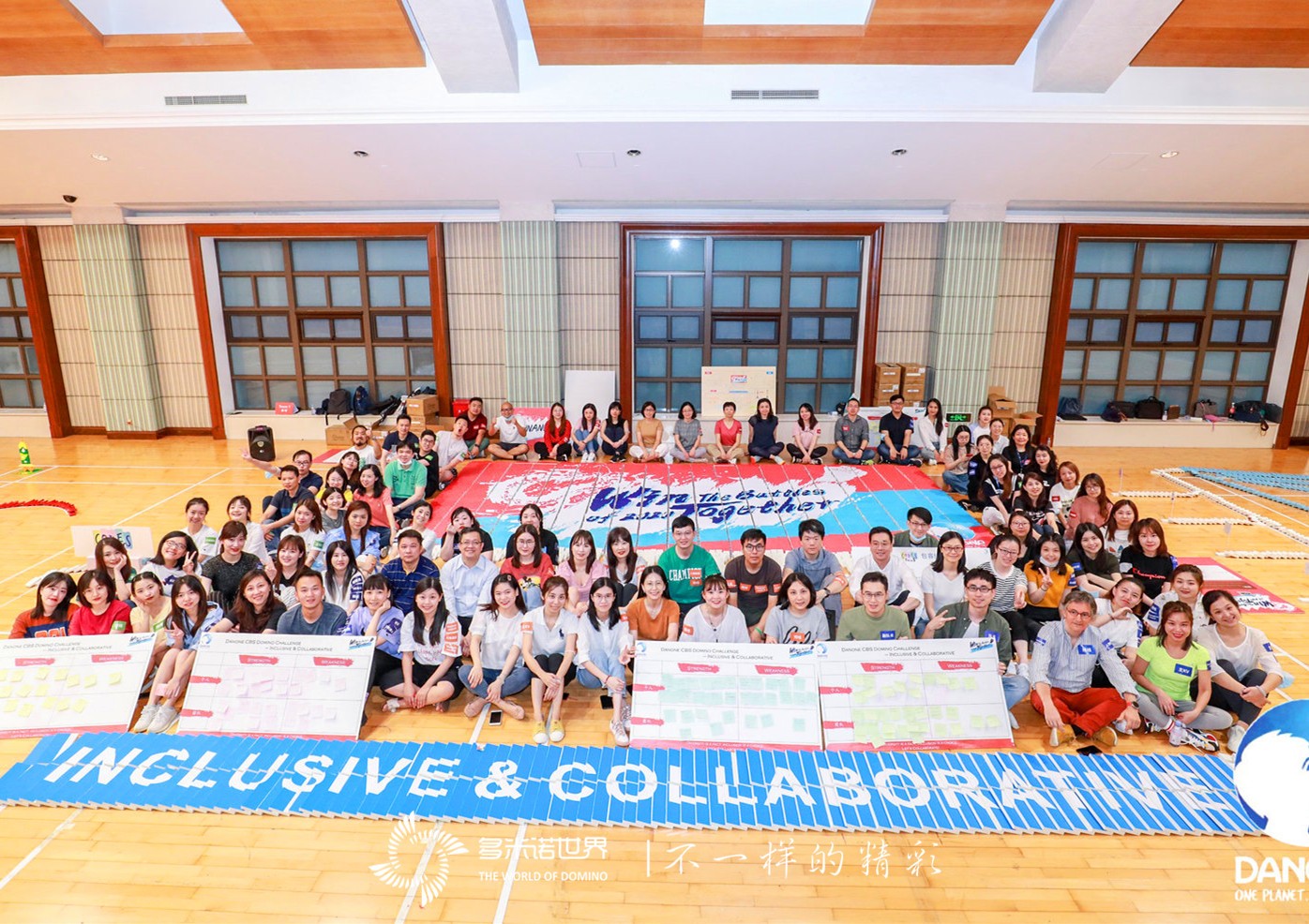 包容協(xié)作-達(dá)能CBS部門多米諾團(tuán)隊活動